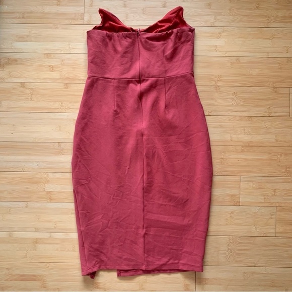 Superdown Zarah Strapless High Slit Dress Sexy Romantic Date Night Sz Medium - Picture 9 of 10